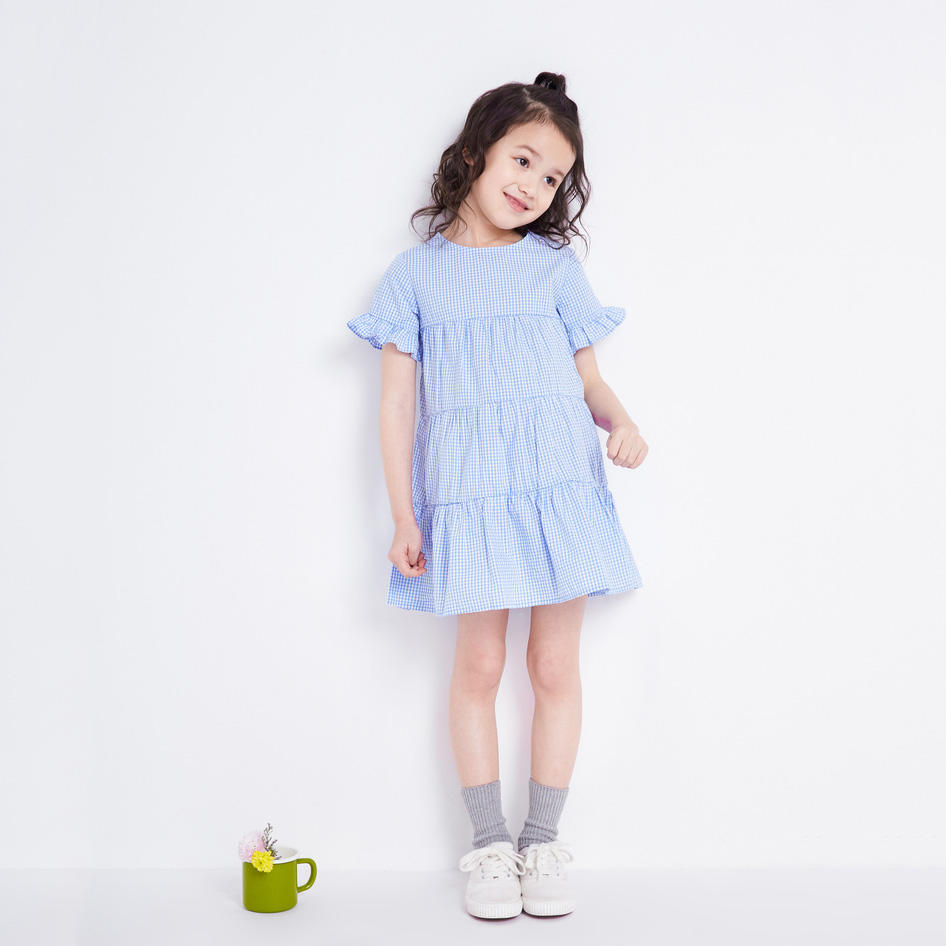 kids clothes printing dress